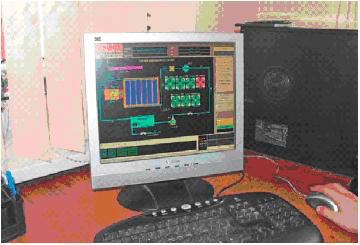 Отображение технологических процессов на мониторе компьютера